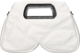 Karl Lagerfeld 230W3070 Handtas - Dames - Handtassen - Wit - ONE Size - Leer - Tassen