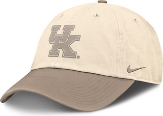 Nike Kentucky Natural Club Nike Mens College Adjustable Hat in Brown | NC010DTUNKY-M4T