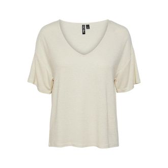 Pieces Oversized T-shirt met glanzende smalle strepen