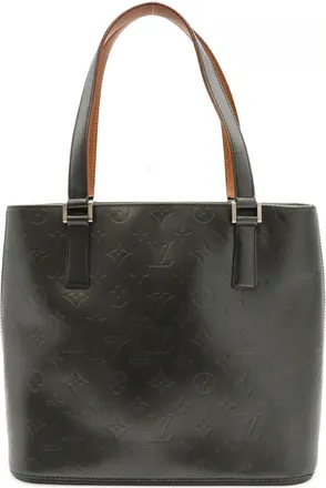 Louis Vuitton Monogram Mat Black Noir Monogram Mat Shoulder Bag Tote Bag (Pre-Owned)