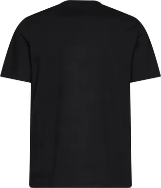 Moncler Logo-Embroidered Cotton Jersey T-Shirt - Black