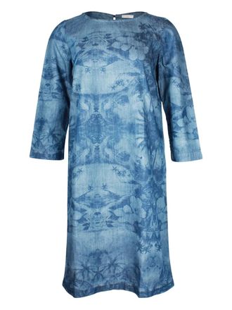 Stella McCartney Abito corto con stampa - Blu