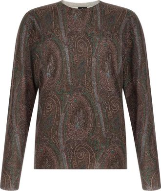 Etro Multicolor Paisley Print Sweater