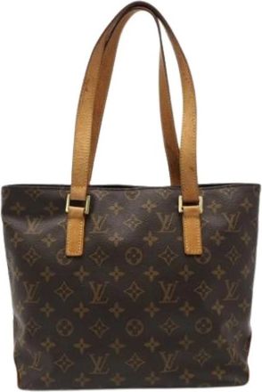 Louis Vuitton Pre-owned Monogram Handbag - Dames - Vintage Shopper - Bruin - ONE Size - Leer - Vintage