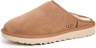 UGG Mens Classic Slip On Suede Leather Chestnut Sandals 11 UK