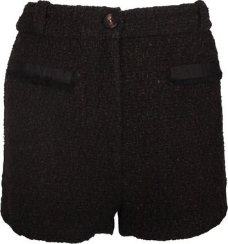 BA&SH Tweed shorts - Zwart