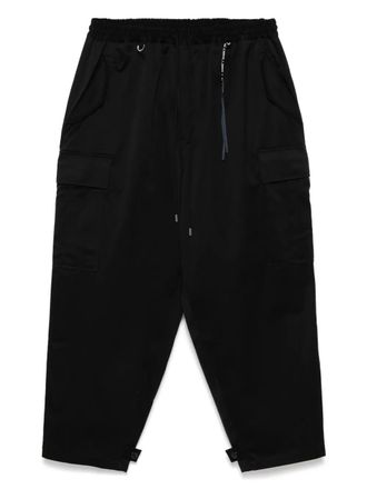 MASTERMIND WORLD embroidered logo trousers - Black