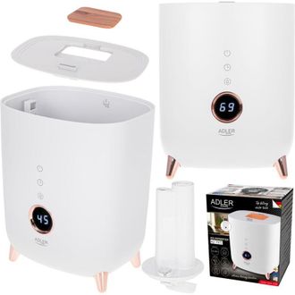 Adler Europe Humidificador De Aire Difusor Ultras&oacute;nico Blanco Adler Ad7972