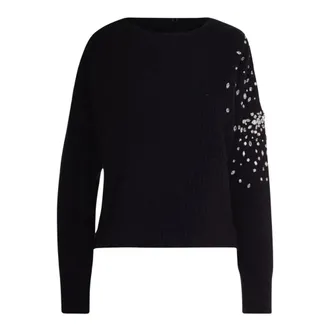 Liu Jo Maglia Chiusa M/L - female - Liu Jo - Round-neck Knitwear - Black - XS - Knitwear