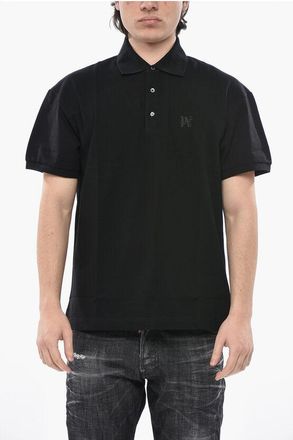 Palm Angels Cotton Piqu&eacute; Polo with Tone-on-Tone Monogram size Xxl