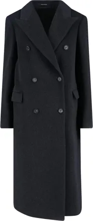 Tagliatore Dark Grey Jole Cashmere Coat