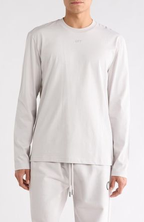 Off-white Brick Skate Long Sleeve Graphic T-Shirt in Light Stone-Light Stone at Nordstrom Rack, Size Xx-Large