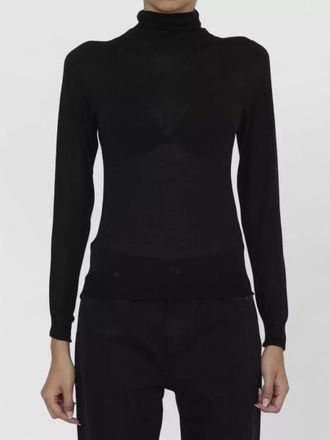 Saint Laurent wool turtleneck sweater relaxed fit
