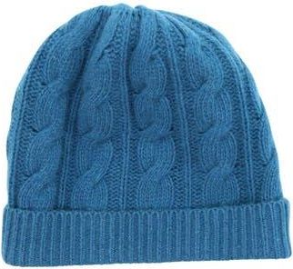 Portolano Cashmere Cable Knit Beanie in Palace Blue at Nordstrom Rack