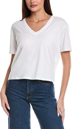 Splendid Kacey Crochet V-Neck T-Shirt