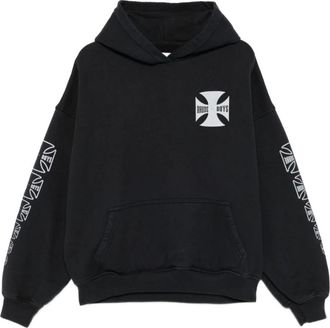 Rhude Klassieke Zwarte Hoodie - Heren - Hoodies - Zwart - S - Hoodies & sweatvesten