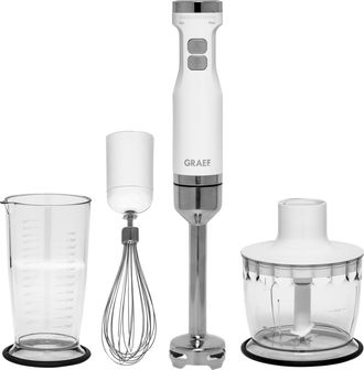 GRAEF Licuadora Graef Hb501eu, 0,7 L Batidora De Inmersi&oacute;n Acero Inoxidable, Blanco