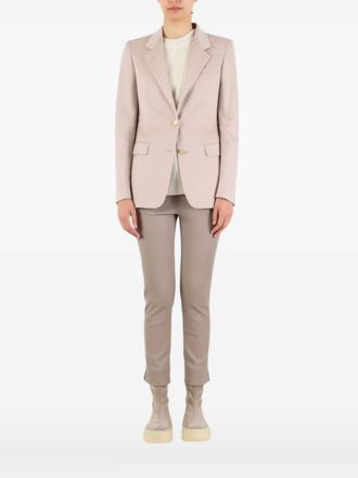 Tagliatore single-breasted gold-button jacket - women - Fabric - 44 - Neutrals