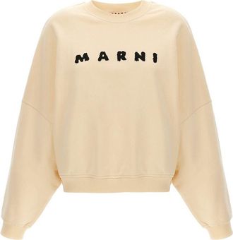 Marni Ivory Cotton Sweatshirt