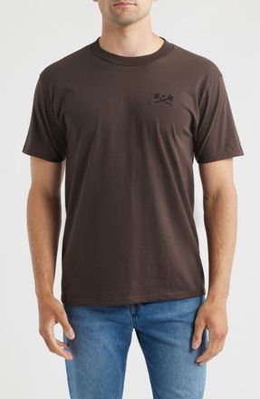 Dark Seas Go-To V2 Embroidered T-Shirt in Java Brown at Nordstrom, Size Xx-Large