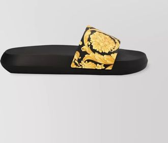 Versace rubber logo-print slide sandals