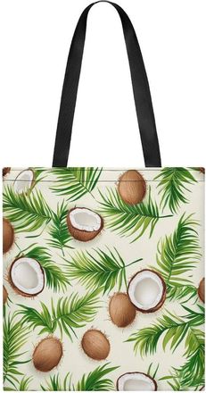 Generic Palms Coconut Pattern Womens Tote Casual Shopping Bag Lightweight Shoulder Bags Hobos Handbag for Work Travel Daily 35x40cm