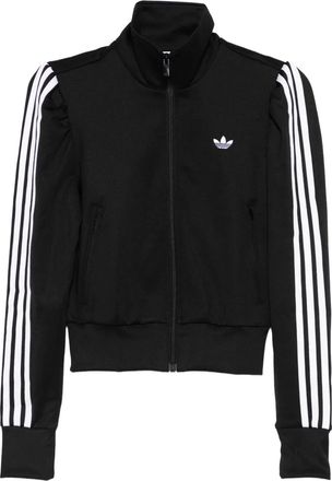 adidas Sweater met gestreepte mouwen en rits - Zwart