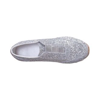 Generic Glitter Trainers Ladies Trainers Women Slip on Shiny Sequin Shoes Bling Sparkly Sneakers for Wedding Party Dancing Casual Low Top Tennis Shoes Non Sli