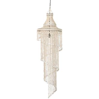 Adda Home Lampara Techo Conchas Blancas 40x40x110 Cm