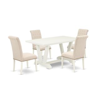 East West Furniture 5-Pc Dining Table Set