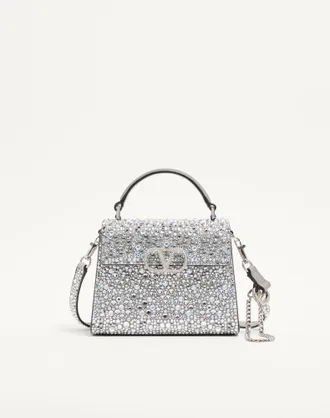 Valentino Garavani Vsling Mini Handbag With Sparkling Embroidery Wo