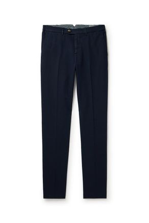 Brunello Cucinelli Slim-Fit Cotton-Gabardine Trousers