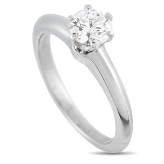 Tiffany & Co. Pre-Owned Tiffany Co. Platinum 0.56ct Diamond Solitaire Ring TI03 040926