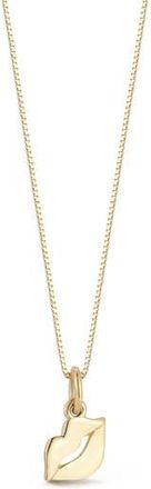 Ember Fine Jewelry 14K Gold Lips Pendant Necklace at Nordstrom Rack