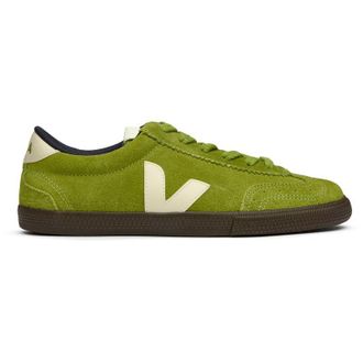 Veja Womens Volley Suede Trainers - Green - Size UK 7