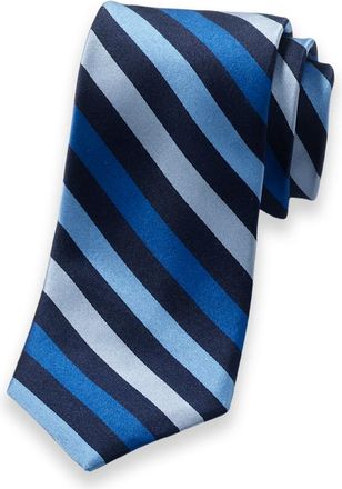 Paul Fredrick Stripe Woven Silk Tie