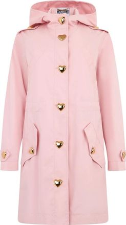 Moschino Lichtgewicht Windjack - Dames - Mantel - Roze - S - Katoen - Jassen