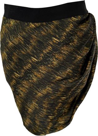 Isabel Marant Draped Mini Skirt in Black Polyester