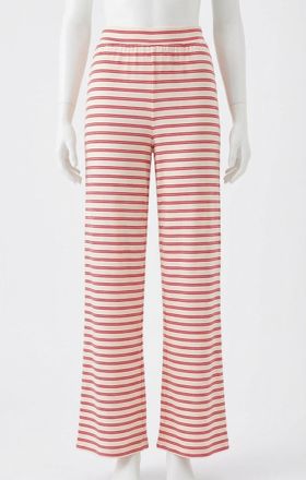 Z Supply Luxe Stripe Pants In Red