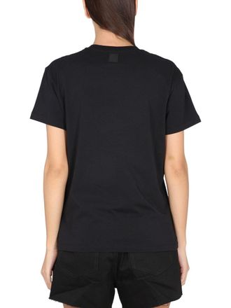 Raf Simons Crewneck Logo Print T-Shirt - Black