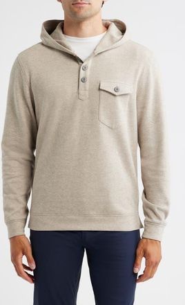 Johnnie-O Henley Hoodie in Cream at Nordstrom, Size Xx-Large