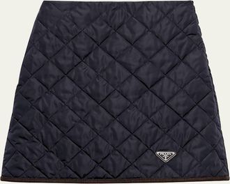 Prada Quilted Mini Skirt