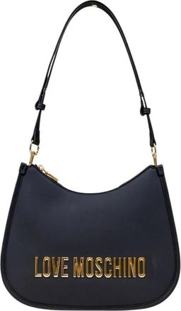 Love Moschino Zwarte Handtas met Ritssluiting - Dames - Schoudertassen - Zwart - ONE Size - Tassen