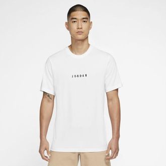Nike Jordan Mens Embroidered Air Crew - White/Black Size 3XL