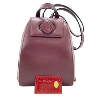 Cartier Must Wine Red Backpack (Pre-Owned)