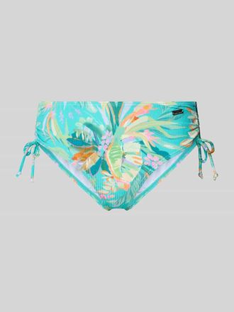 Venice Beach Bikini-Slip mit seitlichen Raffungen Modell Sandra in Tuerkis, Gr&ouml;&szlig;e 36