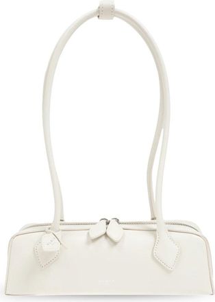 Alaia Schoudertas Klein Le Teckel - Dames - Schoudertassen - Wit - ONE Size - Leer - Tassen