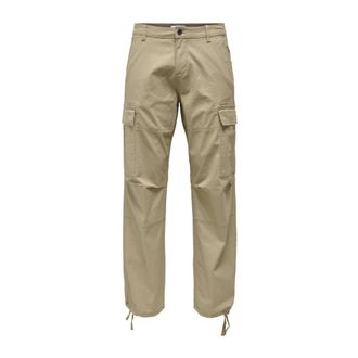 Only & Sons Only & Sons, Broeken, Heren, Groen, W34, Pantalone Cargo Ray Life 0020 Ribstop