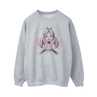 Disney Dames/Dames Alice In Wonderland In Een Wereld Van Mijn Eigen Sweatshirt (Sportgrijs)