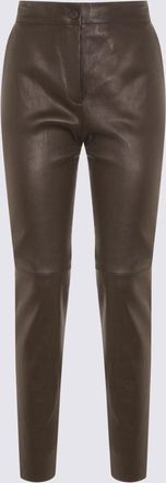 Antonelli Trousers Dark Brown-Donna